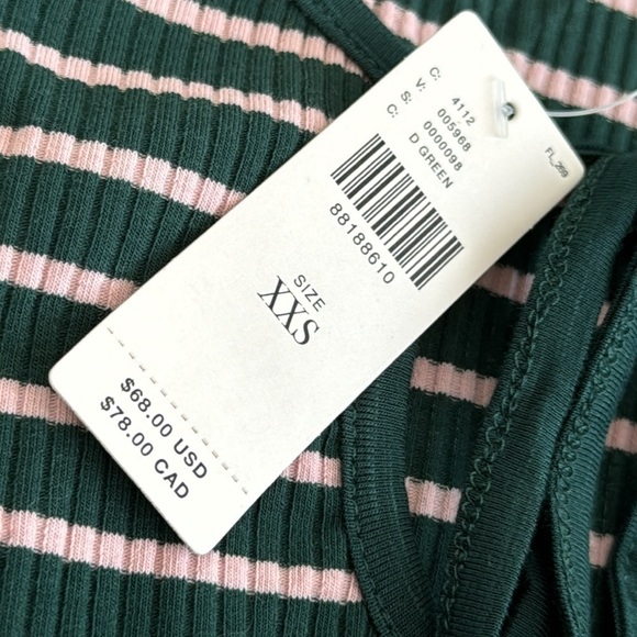 NWT Anthropologie Porridge Puff-Sleeve Tie-Front Top in Green, XXS - Picture 7 of 12